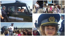 Plimbați cu o mașină a Poliției de Frontieră ! Copiii au fost impresionați ! Vezi GALERIE FOTO !