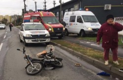 Accident rutier pe strada Poetului! Un bătrân de 74 de ani a fost transportat la spital