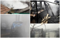 Tragedie evitată la Chişineu- Criş. Pompierii au reuşit să stingă un incendiu înainte ca focul să se extindă la două locuinţe