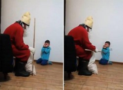 Caz şocant în România! Copil traumatizat de iubitul mamei costumat în Moş Nicolae!