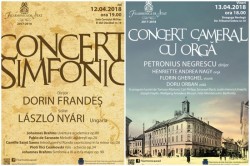 Filarmonica Arad propune arădenilor două concerte de excepţie