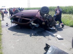TRAGEDIE pe o șosea din Timiș: doi bărbați au murit, iar un copil este în stare gravă la spital
