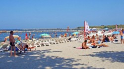 O plajă de pe litoralul românesc a fost închisă
