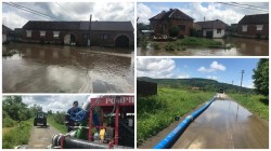 Aproximativ 20 gospodarii inundate în satul Lalasant, din comuna Bârzava