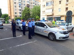 Momente de reculegere la Arad, pentru polițistul ucis