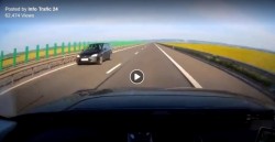 Bizonul Zilei: O șoferiță a condus pe CONTRASENS pe autostradă în vestul țării! (VIDEO)