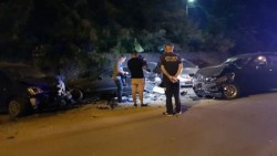 Cursă cu poliția pe urme, la Timișoara și cinci mașini accidentate