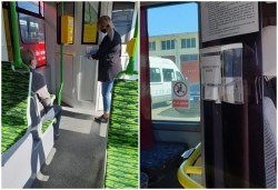 Dispozitive cu dezinfectant în mijloacele de transport în comun din Arad