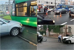 Trei accidente joi dimineaţa în municipiul Arad