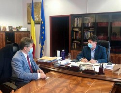 Pasajul CFR din Micălaca principalul subiect al discuției dintre președintele CJA Arad și directorul Direcției Reionale de Drumuri și Poduri Timișoara

