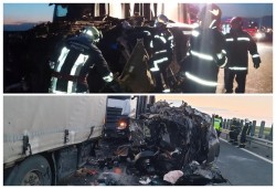 Accident pe A1 la ieșirea spre Ungaria cu 17 victime din care una decedată! S-a activat planul roșu de intervenție
