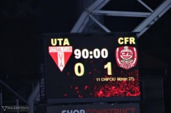 Înfrîngere nedreaptă în fața campioanei. UTA- CFR Cluj 0-1