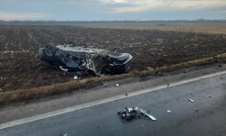 Accident rutier, între 2 autoturisme, cu 4 victime dintre care una încarcerată, pe DN7 între Nădlac si Pecica   

