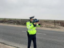 Razie a polițiștilor rutieri pe drumul cu cel mai mare risc accidentogen din județul Arad, respectiv Arad-Horia-Șiria