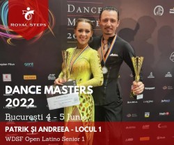 Rezultate senzaționale ale perechilor de la Scoala de dans Royal Steps Arad la concursul international Dance Masters 2022