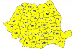 Cod galben de instabilitate atmosferică de Rusalii în toată România. Averse torențiale și vijelii în Arad
