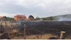 Încă două incendii de vegetație vineri seara! Au ars 8 hectare de miriște la Horia și 13 la Mocrea