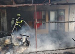 Incendiu izbucnit la un magazin alimentar din orașul Chișineu-Criș