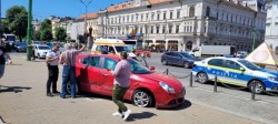 Accident bizar cu victimă chiar în fața Primăriei Arad