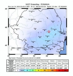 Nicio zi fără cutremur în România. Azi noapte pământul s-a zguduit în zona Vrancea-Buzău