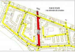 Restricții de circulație pe strada Mioriței