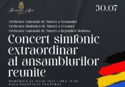 Concert simfonic extraordinar al ansamblurilor reunite al orchestrelor Naționale de Tineret a Germaniei, Ucrainei și Republicii Moldova la Filarmonica Arad
