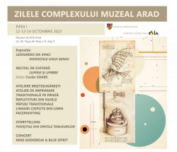 Prima ediție a ”Zilelor Complexului Muzeal Arad”, 12-14 octombrie 2023 