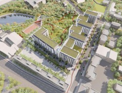 Paragina de la fosta fabrică “Tricoul Roșu” se va transforma într-un final într-o zonă rezidențială cu parcări, parc și teren de sport