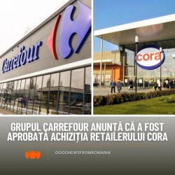 Carrefour cumpără retailerul Cora. Tranzacția este una dintre cele mai mari din România din ultimii ani