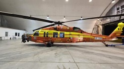 VIDEO / Primul din cele șase elicoptere BlackHawk a ajuns în România. Unul va fi folosit pentru suprevegherea traficului