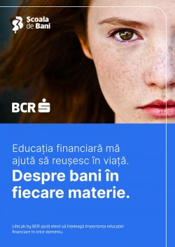 BCR lansează pentru 10 școli din România cea de-a doua ediție a programului LifeLab de educație financiară interdisciplinară