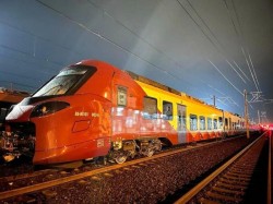 Primul tren electric Alstom Coradia Stream a intrat în România pe la Curtici 