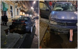 ”Batman” dădea ture pe Bulevard noaptea, a lovit o mașină parcată, după care și-a abandonat Batmobilul și a fugit pentru că avea numerele expirate