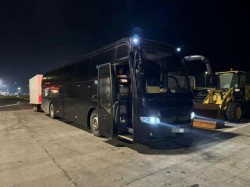 Călătoria a 26 de pasageri ce se îndreptau cu autobuzul spre Italia a fost oprită pe autostrada A1. Amenzi de 31.000 de lei pentru nereguli la tahograf