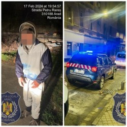 
Polițiștii locali din Arad au aplicat în doar 3 ore 16 amenzi pentru tulburarea liniștii publice, consum de alcool pe domeniul public, prostituție și oprire neregulamentară

